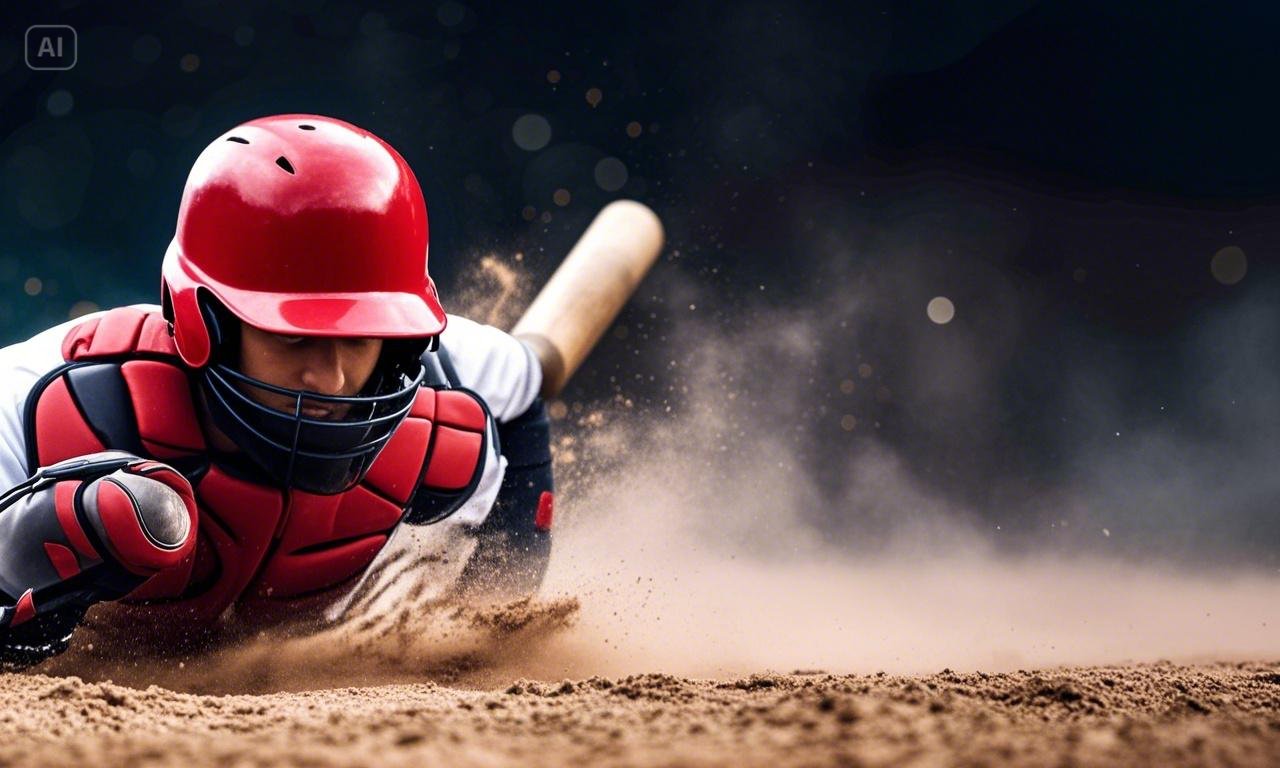 Baseball Player in Action